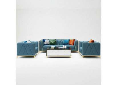 Chesterfield lederen sofa bankstellen woonkamer sofa bankstellen