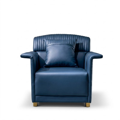 Klassiek ontworpen leren loungestoel clubfauteuil enkelzits bank ontspannen.