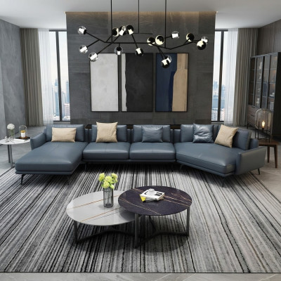 Italiaanse meubels woonkamer hoekbank bank bekleding luxe bank hoekcombinatie