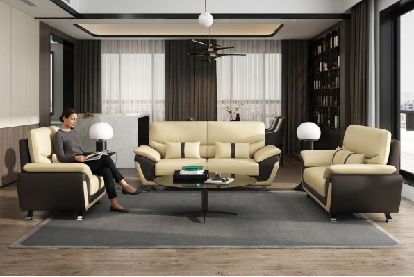 Woonkamer gestoffeerde bankstel bankstelsel 3+2+1 zits Modern Sofa