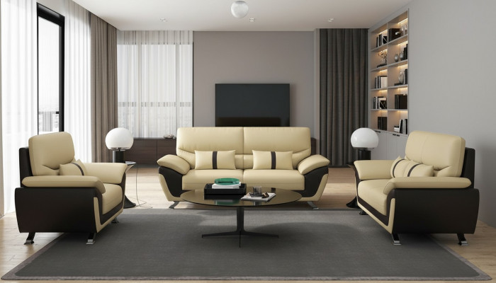 Woonkamer gestoffeerde bankstel bankstelsel 3+2+1 zits Modern Sofa