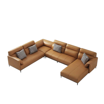 Woonkamer hoekbank design hoekbank meubels lederen bekleding bank bank