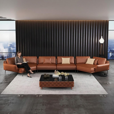 Hoekbank Italiaanse meubels woonkamer bank bekleding luxe bank hoekbank