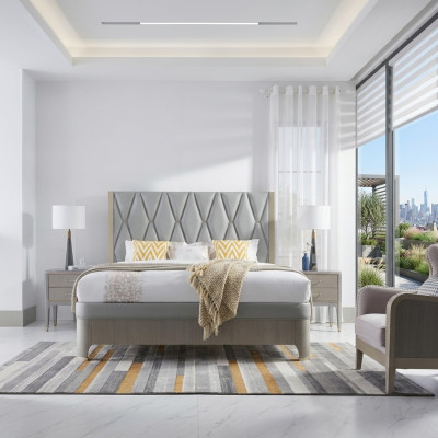 Slaapkamer Luxe Bed Ontwerp Houten Bed Bedden 180x200cm Bedden