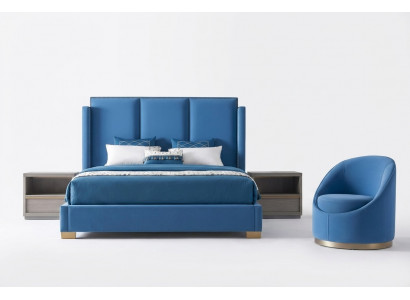 Slaapkamer Luxe Bed Meubelen 2x Nachtkastje Set Bedden Dubai hotel meubels