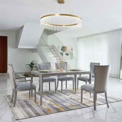 Complete set tafel met 6 stoelen luxe meubels hotel Dubai inrichting