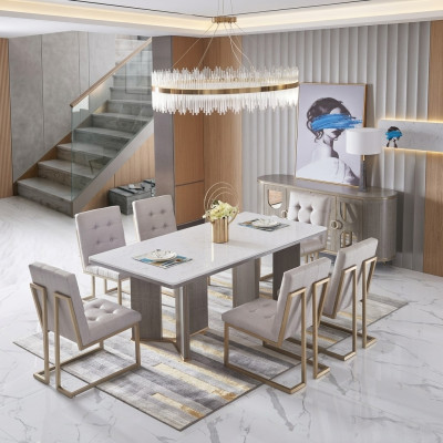 Eetkamertafel Ontwerper Luxe Meubels Houten Tafels 180x90cm Woonkamer