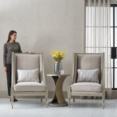 Luxe woonkamer hotel meubilair in Dubai-stijl, 3-delig set.