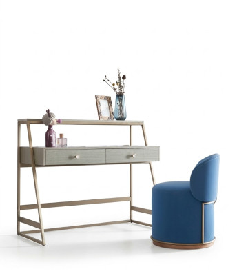 Kaptafel + stoel Kaptafel Make-up tafel Spiegel Ladenkast