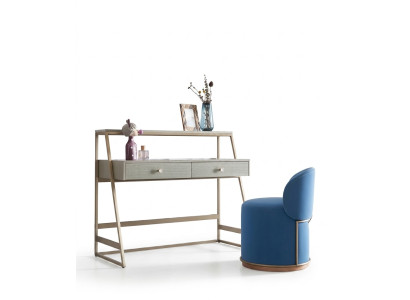 Kaptafel + stoel Kaptafel Make-up tafel Spiegel Ladenkast