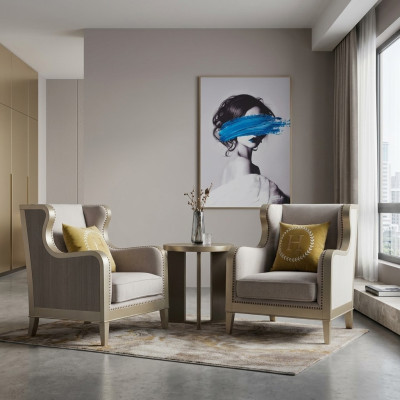 Inrichting eenpersoons Relax Club Luxe Stoel Ontwerp Stoel Dubai Hotel