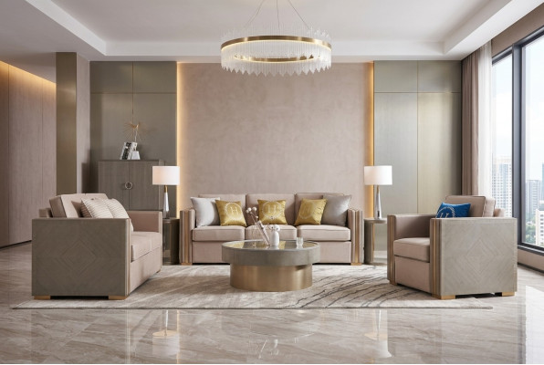 Luxe meubels woonkamer bankstel in hotelstijl Garnituren Bank Bank