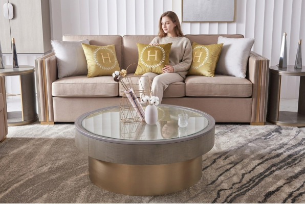Ronde Design Salontafel Glas Bijzettafels Ronde Sofa
