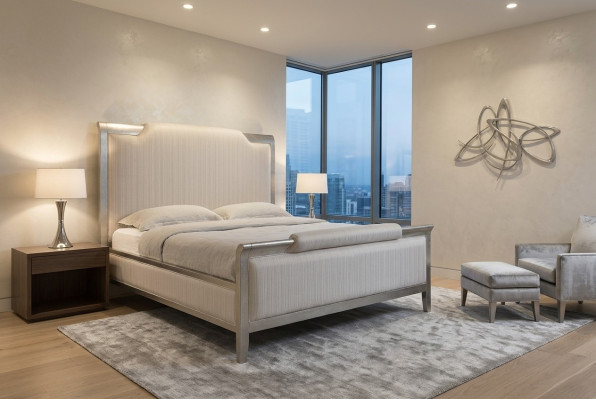 Slaapkamer hotel bedden dubbel bed ontwerp hout textiel bedden 180x200cm