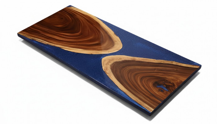 Eettafel 1 m² epoxyhars hout massief meubilair waterval epoxy tafel