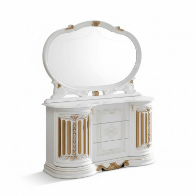 Klassieke commode dressoir met spiegel xxl kast sideboard Italiaanse meubels