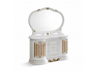 Klassieke commode dressoir met spiegel xxl kast sideboard Italiaanse meubels