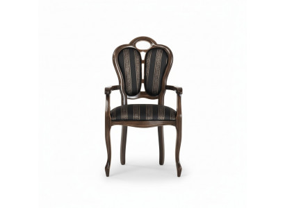 Stoel met armleuning Luxe ontwerp Stoel Textiel Meubels Eenpersoons Houten Fauteuil Nieuw