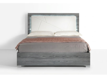 Luxe bed slaapkamer bedden Modern houten tweepersoonsbed grijs 160x200 nieuw