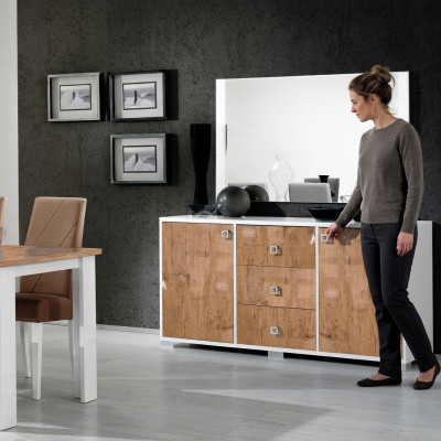 Dressoir Design Commode 100*50 Luxe Houten Ladenkast Kast Woonkamer Kasten