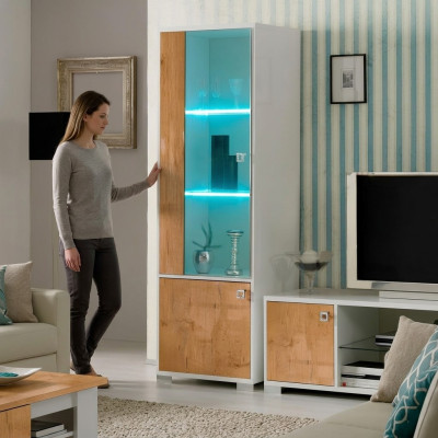 Vitrine Glas Kast Vitrines Woonkamer Kijk Kasten Italiaanse Meubels NIEUW