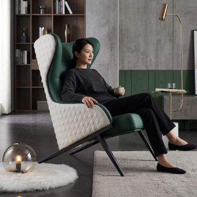 Woonkamer eenzitter bank bank lounge club hotel luxe moderne