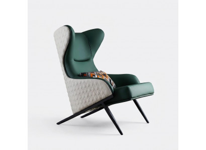 Woonkamer eenzitter bank bank lounge club hotel luxe moderne