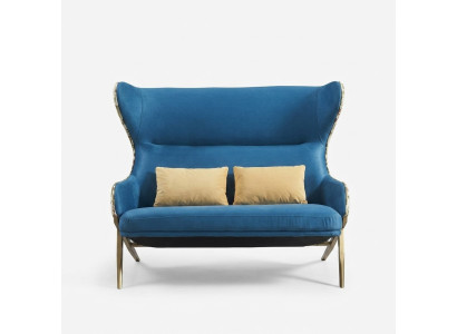 Sofa 2-zits Designbanken Gestoffeerde Bankstellen Relax Stof Moderne Tweezitter Nieuw