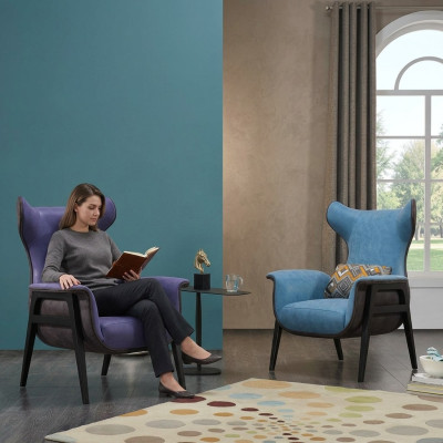 Fauteuil Textiel Woonkamer Lounge Luxe Design Meubels Stoelen Modern