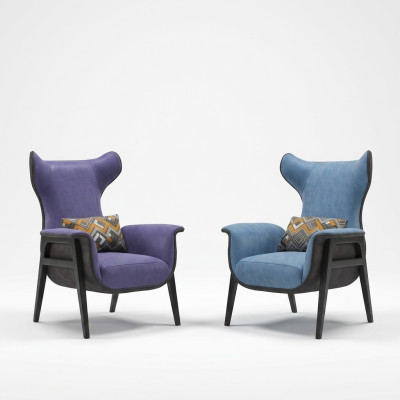 Fauteuil Textiel Woonkamer Lounge Luxe Design Meubels Stoelen Modern