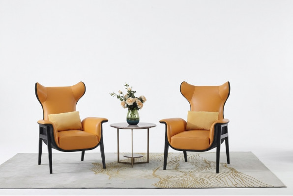 Ontwerp fauteuil 1-zits 70 x 90 cm Woonkamer Eenzits Bank Sofa Lounge Club