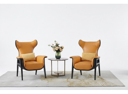 Ontwerp fauteuil 1-zits 70 x 90 cm Woonkamer Eenzits Bank Sofa Lounge Club