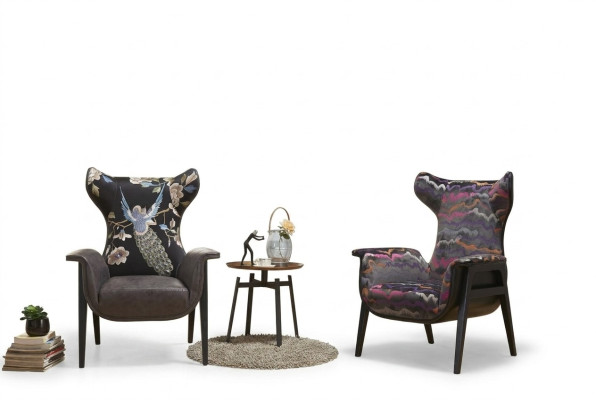 Fauteuil ontwerp slaan Ontspan Club Lounge Fauteuil Bekleding Stof Textiel