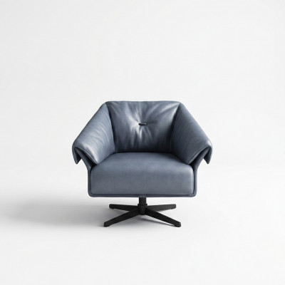 Fauteuil Ontwerp Luxe Relax Club Lounge Eenpersoons Bekleding Stof Leer