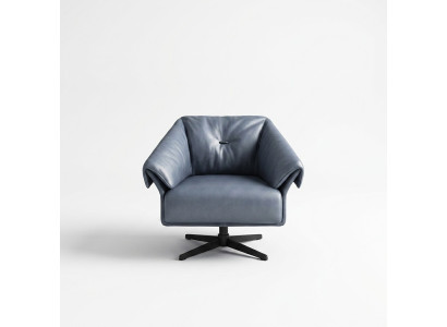 Fauteuil Ontwerp Luxe Relax Club Lounge Eenpersoons Bekleding Stof Leer