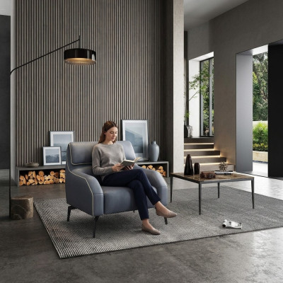 Woonkamer Ontwerp Fauteuil Eenpersoons Bank Bank Lounge Clubfauteuil 1 Zits