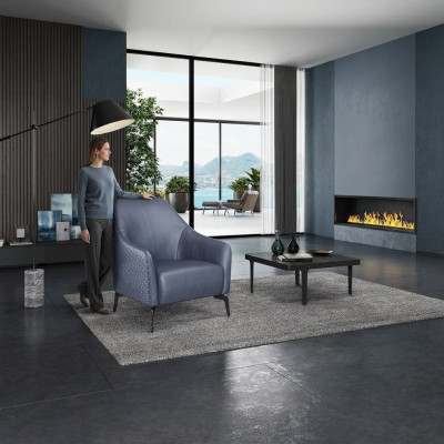 Moderne design fauteuil van leer voor de woonkamer lounge luxe design meubels