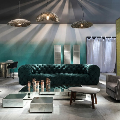 Chesterfield vierzits XXL luxe loungestoel voor exclusief.