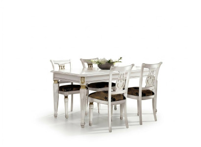 Eettafel Tafel Eetkamer Tafels Luxe Hout Wit Design Modern Italiaanse Meubels