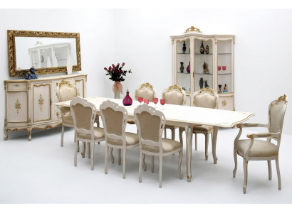 Klassieke set 2x stoelen met armleuningen 6x stoelen stoelenset eetkamer groep nieuw