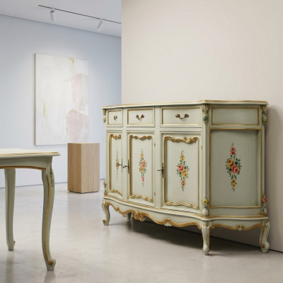 Dressoir Italiaanse meubels Echt hout Sideboard Designer Luxe houten commode