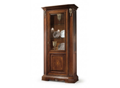 Vitrine glazen kast Massief houten vitrinekast Woonkamer meubels Dressoir Massief hout
