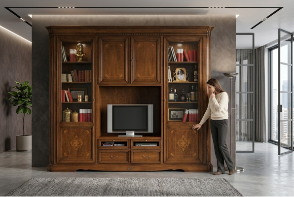 Tv-kast Wandkasten Plank Hout Woonkamer Meubels Nieuw Woonkamer Wandrek