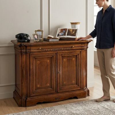 Kast Hoge Kast Zijbord Laag Bord Commodes Ontwerp Luxe Kasten Hout