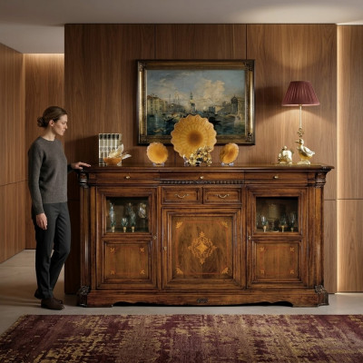 Dressoir Buffet Commode Lade Vitrine Woonkamer Hout Buffetkast Nieuw