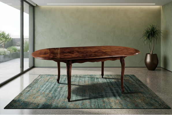 Eettafel Ovale Houten Tafel Meubels Tafels Inrichting Massief Hout Italië Rond Nieuw