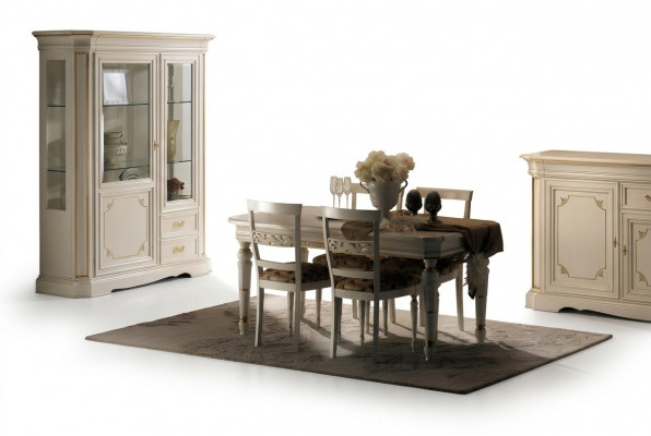 Compleet set eettafel 4 stoelen eetkamerset eetgroep houten tafel tafels 5-delig
