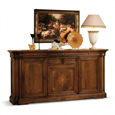 Dressoir Design commode Side Low Board Kast Woonkamerplank Houten kasten