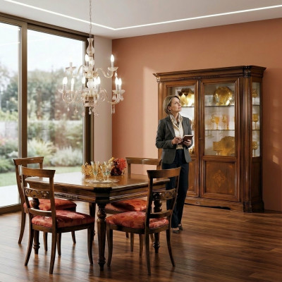 Vitrine 2 deurs kast vitrinekasten woonkamer kasten design kast meubels glas nieuw