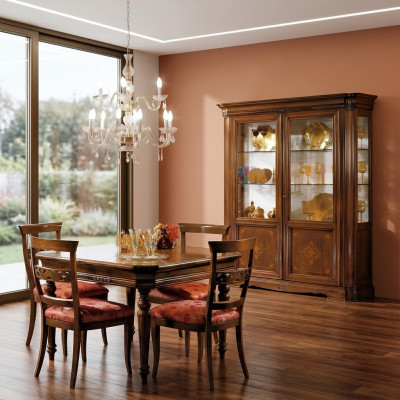 Vitrine 2 deurs kast vitrinekasten woonkamer kasten design kast meubels glas nieuw